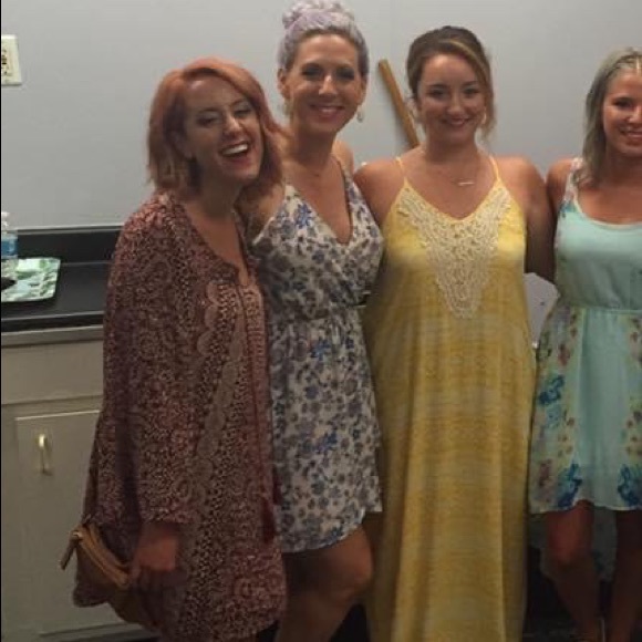 Lush floral printed faux wrap dress - Picture 5 of 5